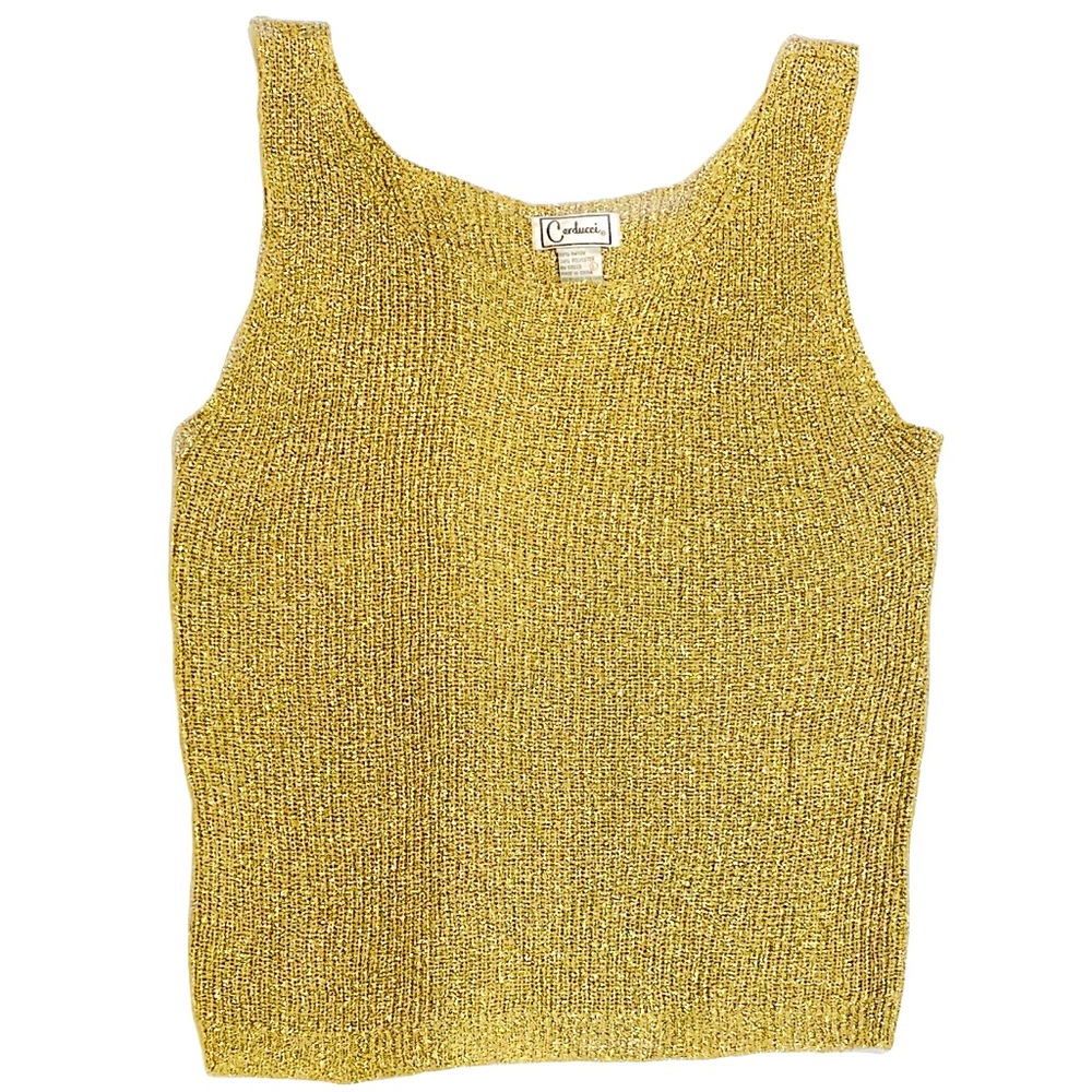 Carducci Metallic Gold Vintage Tank Size Large